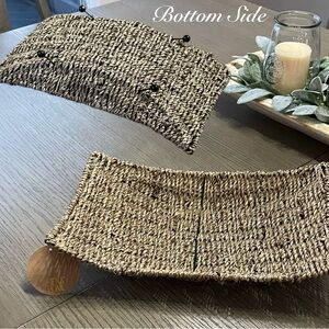 Woven Decorative Rattan Bowl - Natural Brown/Tan
By Siena Homes New